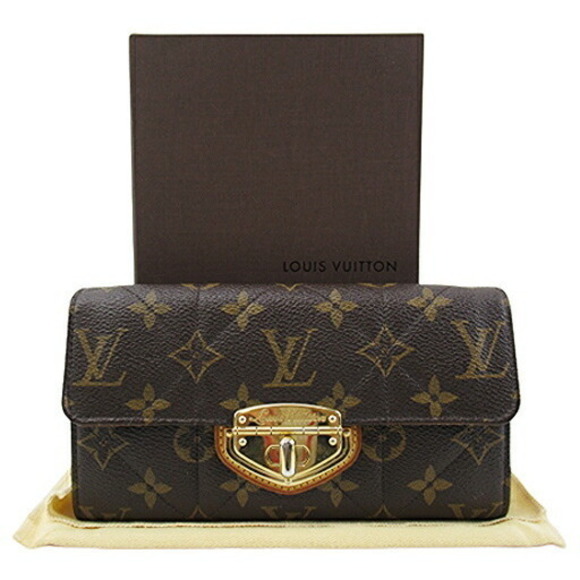 Louis Vuitton Handbags - Louis Vuitton Monogram Etoile Portefeuille Sara Quilted Long Wallet Brown